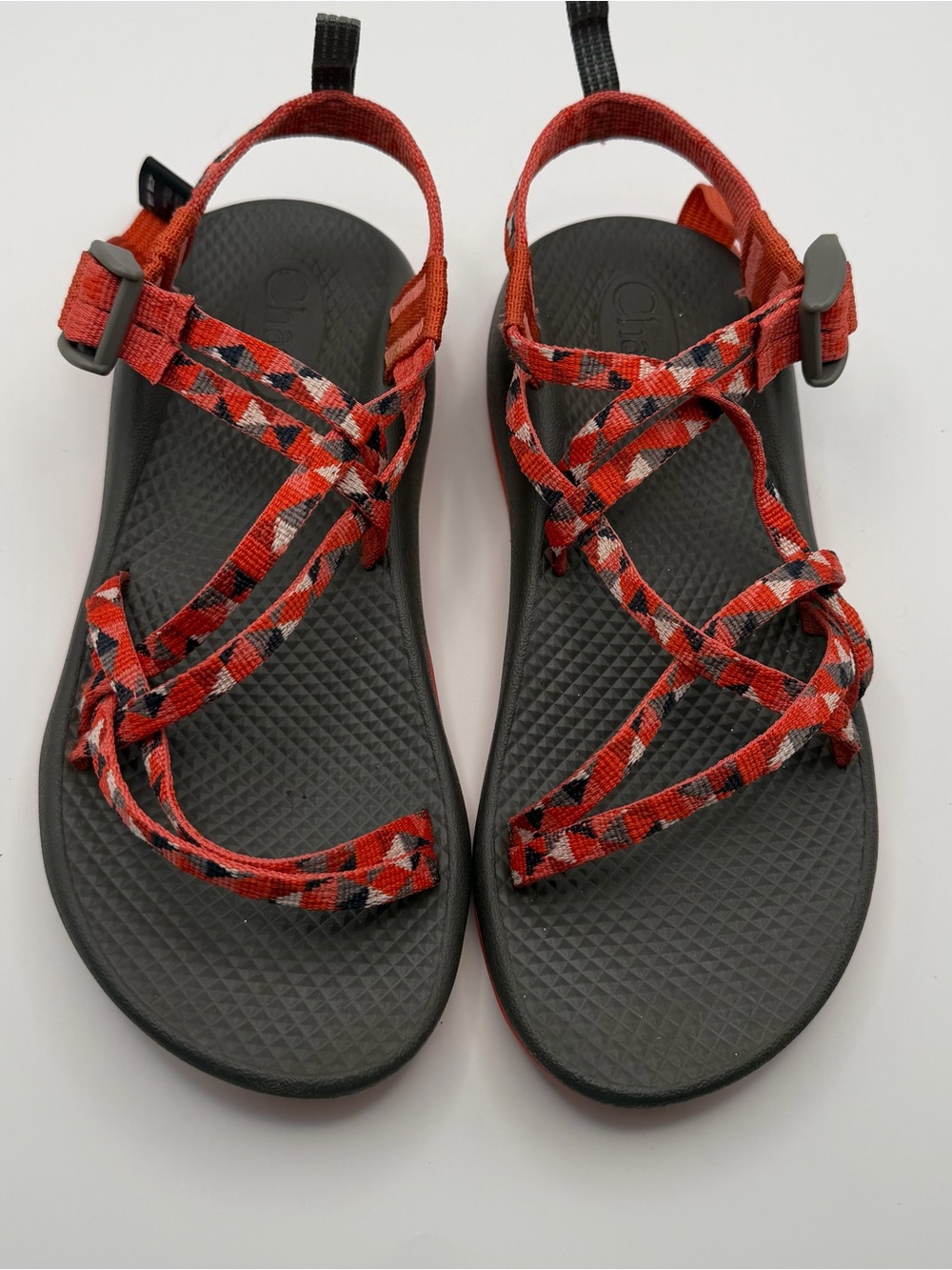Chaco Kids Youth Size‎ 5 Red Printed Strappy Sport Hiking Water Outdoor Sandals